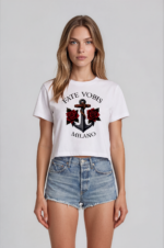 t-shirt donna Ancora e Rose